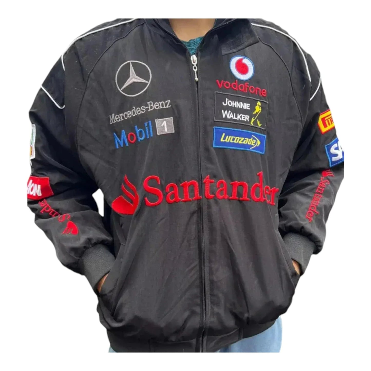 Mercedes F1 Racing Bomber Jacket