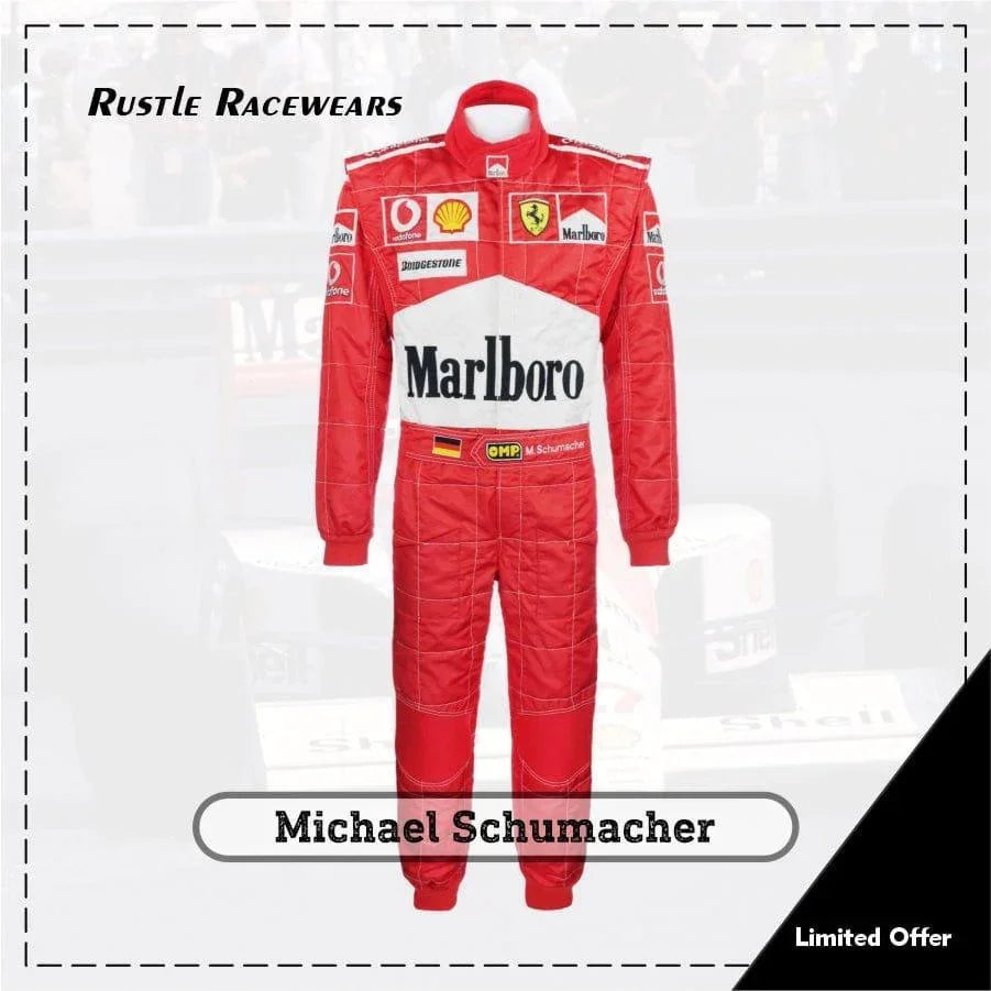 Michael Schumacher 2001 New Replica Race Suit Ferrari F1