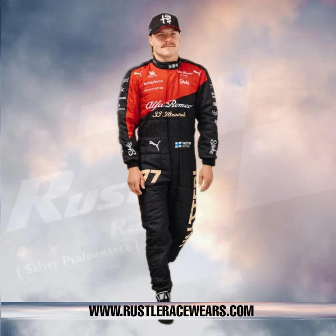 NEW VALTTERI BOTTAS 2023 ALFA ROMEO F1 TEAM STAKE RACE SUIT - ITALIAN GP