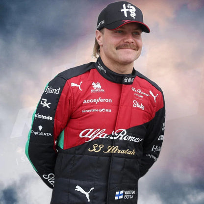NEW VALTTERI BOTTAS 2023 ALFA ROMEO F1 TEAM STAKE RACE SUIT - ITALIAN GP