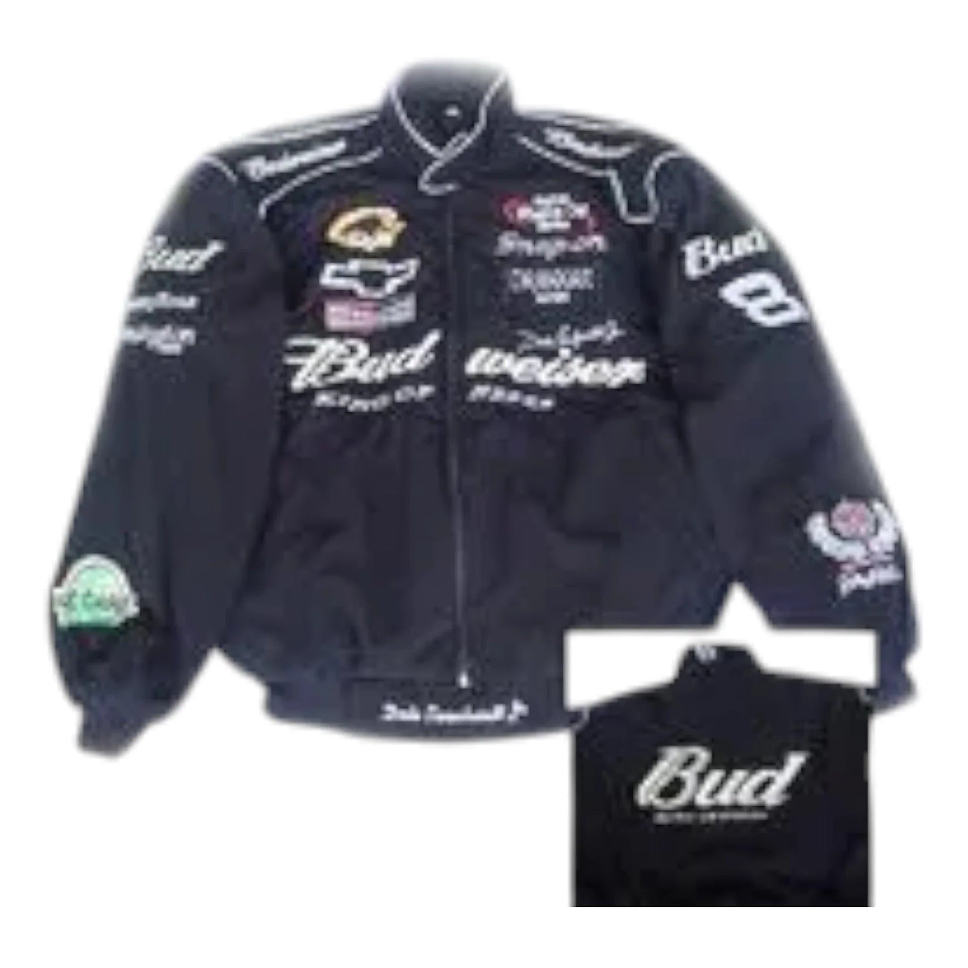 Nascar Dale Earnhardt Jr Racing Jacket Black - F1 Vintage Racewear