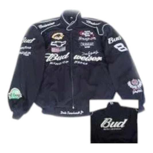 Nascar Dale Earnhardt Jr Racing Jacket Black - F1 Vintage Racewear