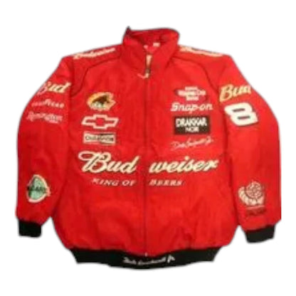 Nascar Dale Earnhardt Jr Racing Jacket Red - F1 Vintage Racewear