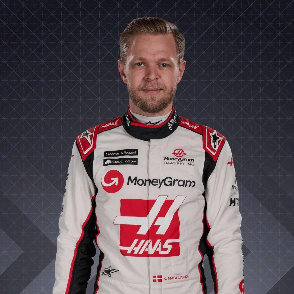 New Kevin Magnussen Race Suit F1 Haas Team 2023
