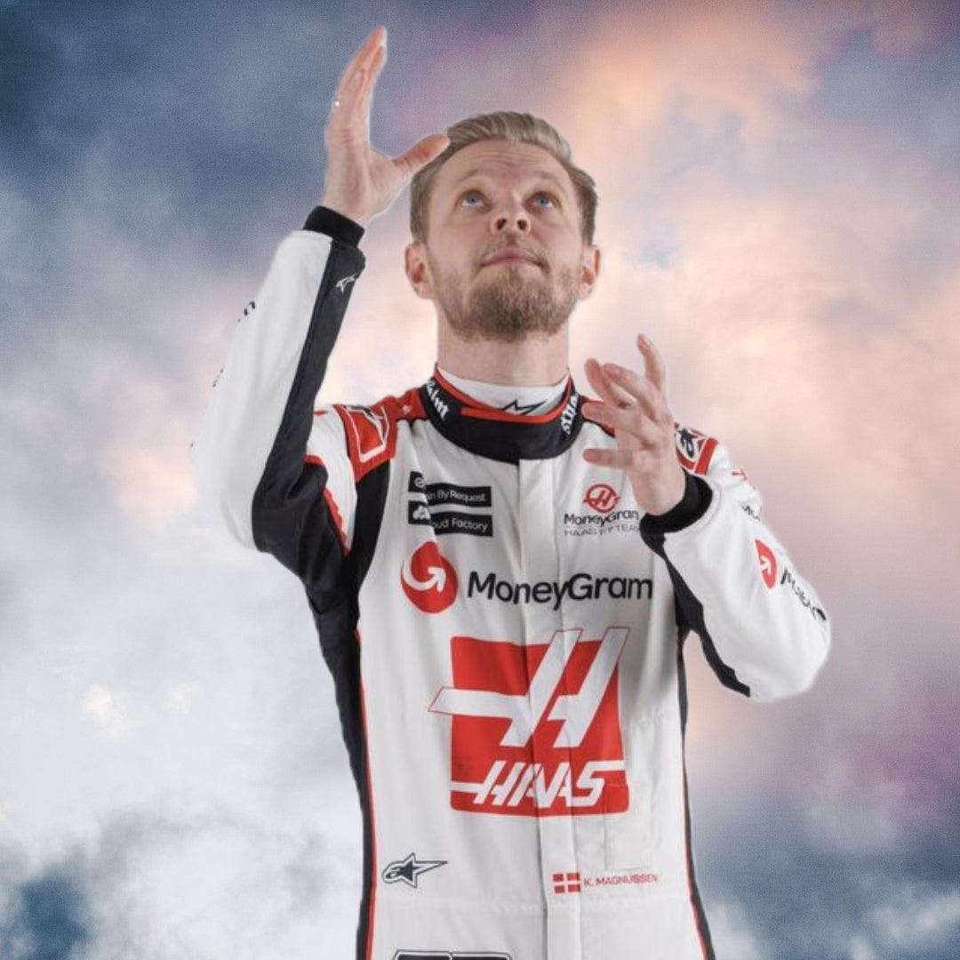 New Kevin Magnussen Race Suit F1 Haas Team 2023