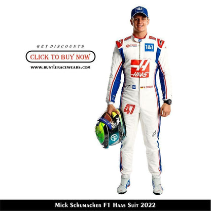 New Mick Schumacher F1 Haas Race Suit 2022