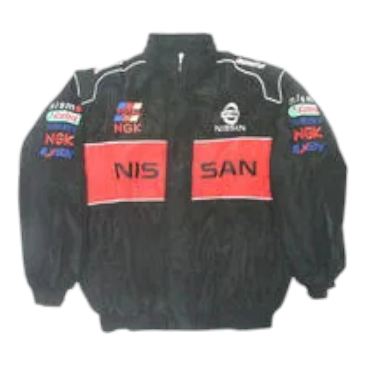 Nissan Racing Jacket Black and Red - F1 Vintage Racewear