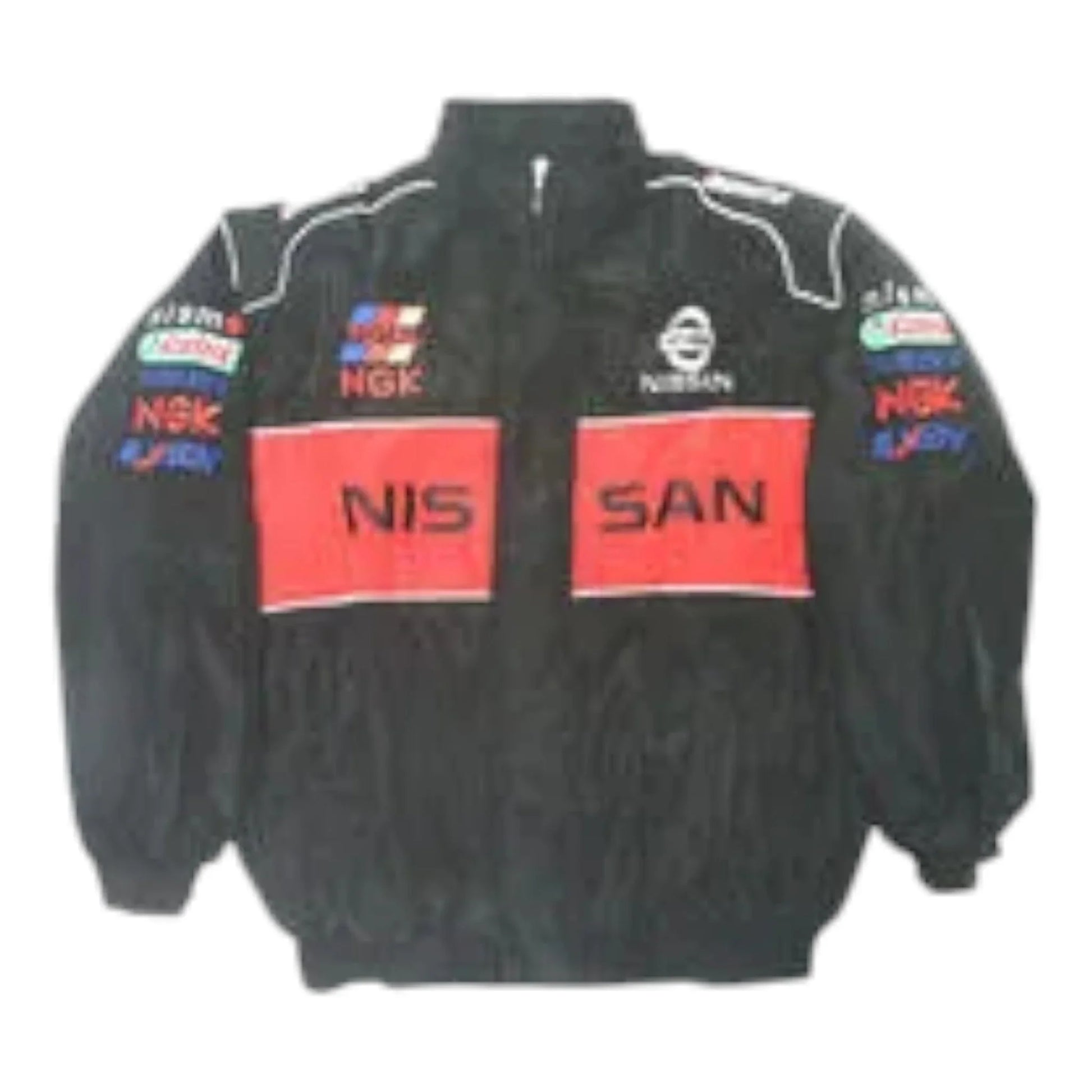 Nissan Racing Jacket Black and Red - F1 Vintage Racewear