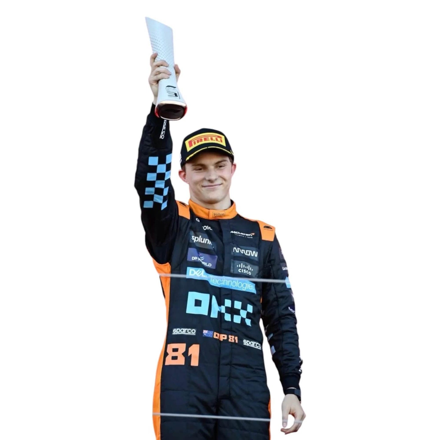 Oscar Piastri Mclaren 2023 New Race Suit in Singapore GP