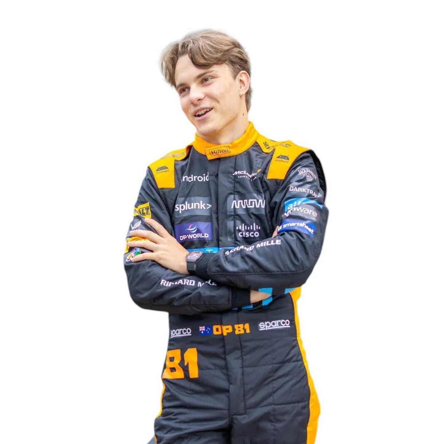 Oscar Piastri Mclaren 2023 New Race Suit in Singapore GP