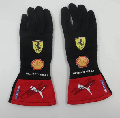 2023 Carlos Sainz Scuderia Ferrari F1 Race Gloves - F1 Vintage Racewear