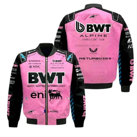 Pierre Gasly 2025 BWT Alpine Formula One Bomber Jacket