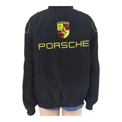 Porsche Formula 1 Racing Embroidered Bomber Jacket