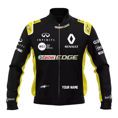 Renault EDGE Personalized Racing Bomber Jacket - F1 Vintage Racewear
