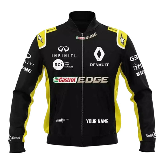 Renault EDGE Personalized Racing Bomber Jacket - F1 Vintage Racewear