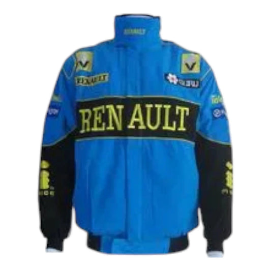 Renault F1 Racing Jacket Blue and Black - F1 Vintage Racewear