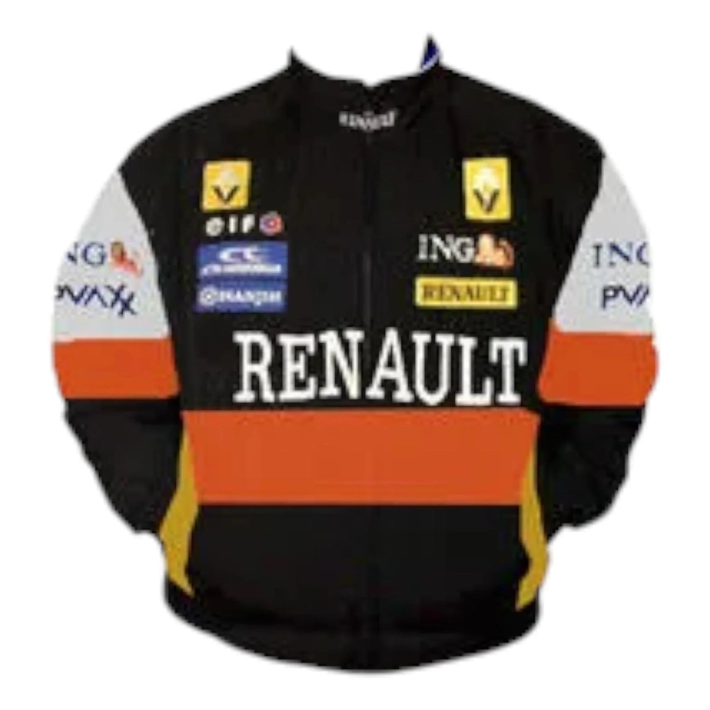 Renault F1 Racing Jacket Black, Orange and White