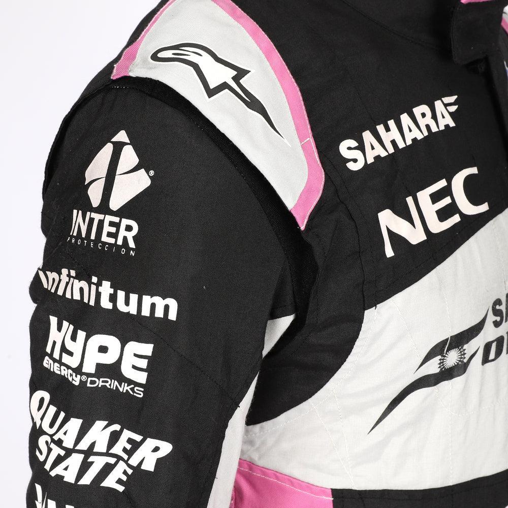 SERGIO PÉREZ 2017 SAHARA FORCE INDIA F1 TEAM RACE SUIT