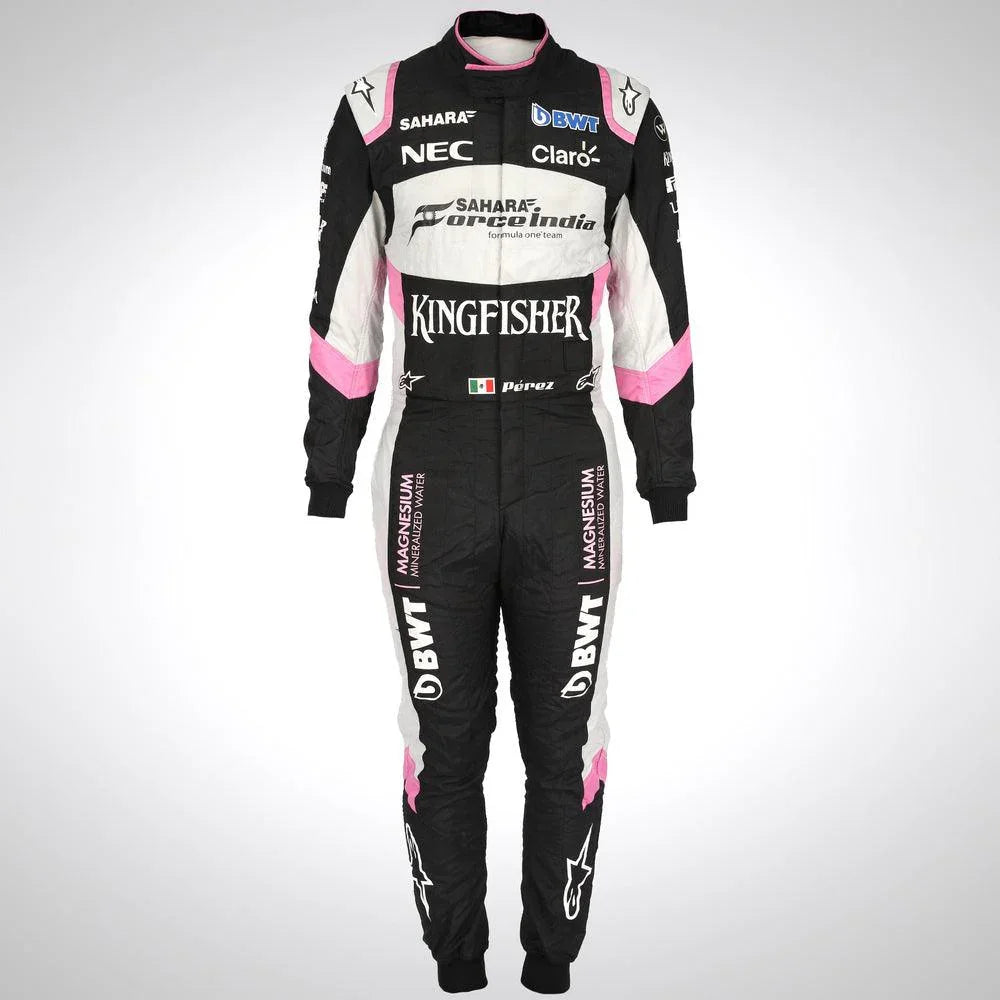 SERGIO PÉREZ 2017 SAHARA FORCE INDIA F1 TEAM RACE SUIT