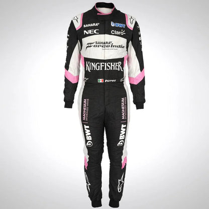 SERGIO PÉREZ 2017 SAHARA FORCE INDIA F1 TEAM RACE SUIT