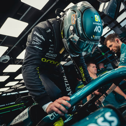 Lance Stroll 2025 Aston Martin F1 Race Suit – US GP - F1 Vintage Racewear