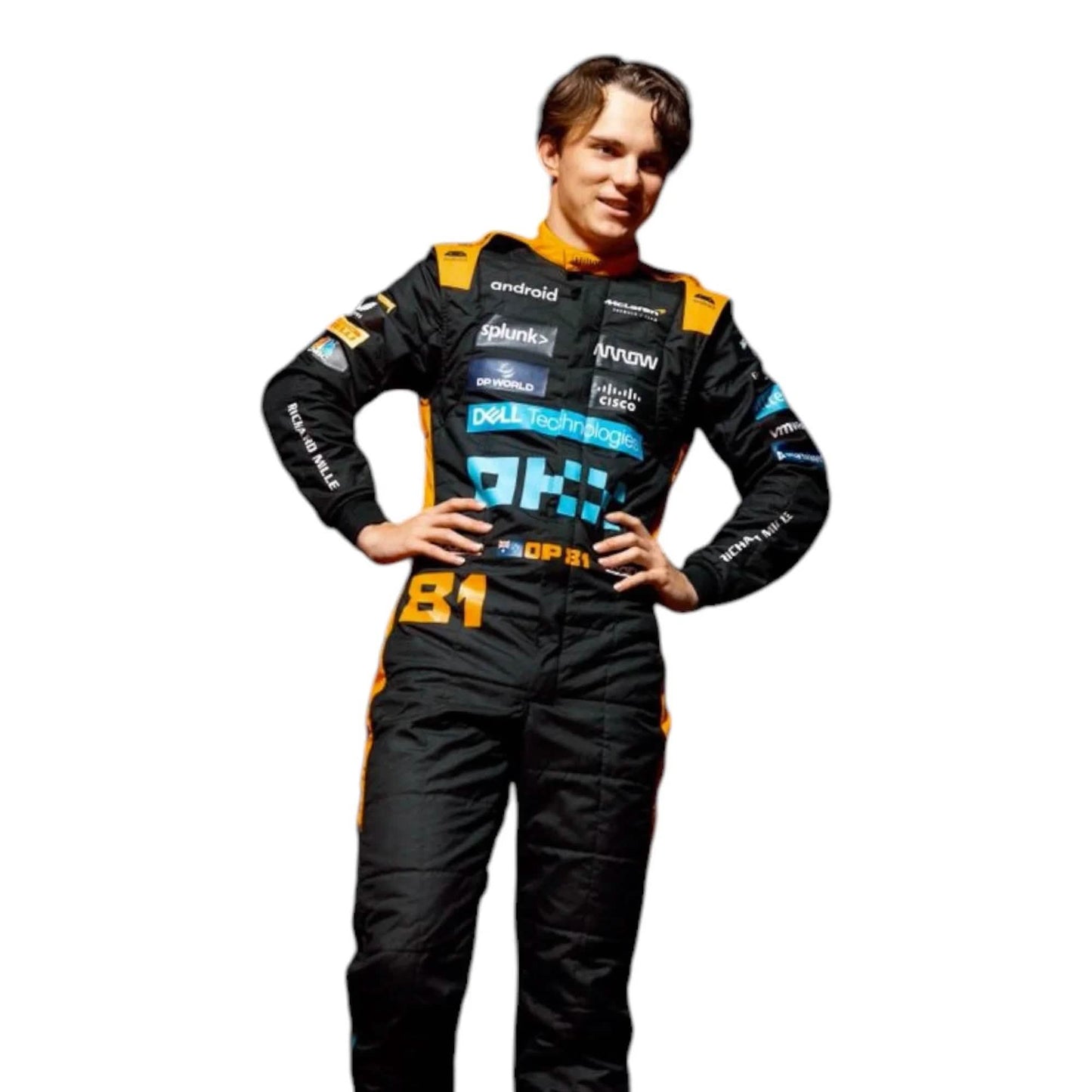 Oscar Piastri Mclaren 2023 New Race Suit in Singapore GP - F1 Vintage Racewear