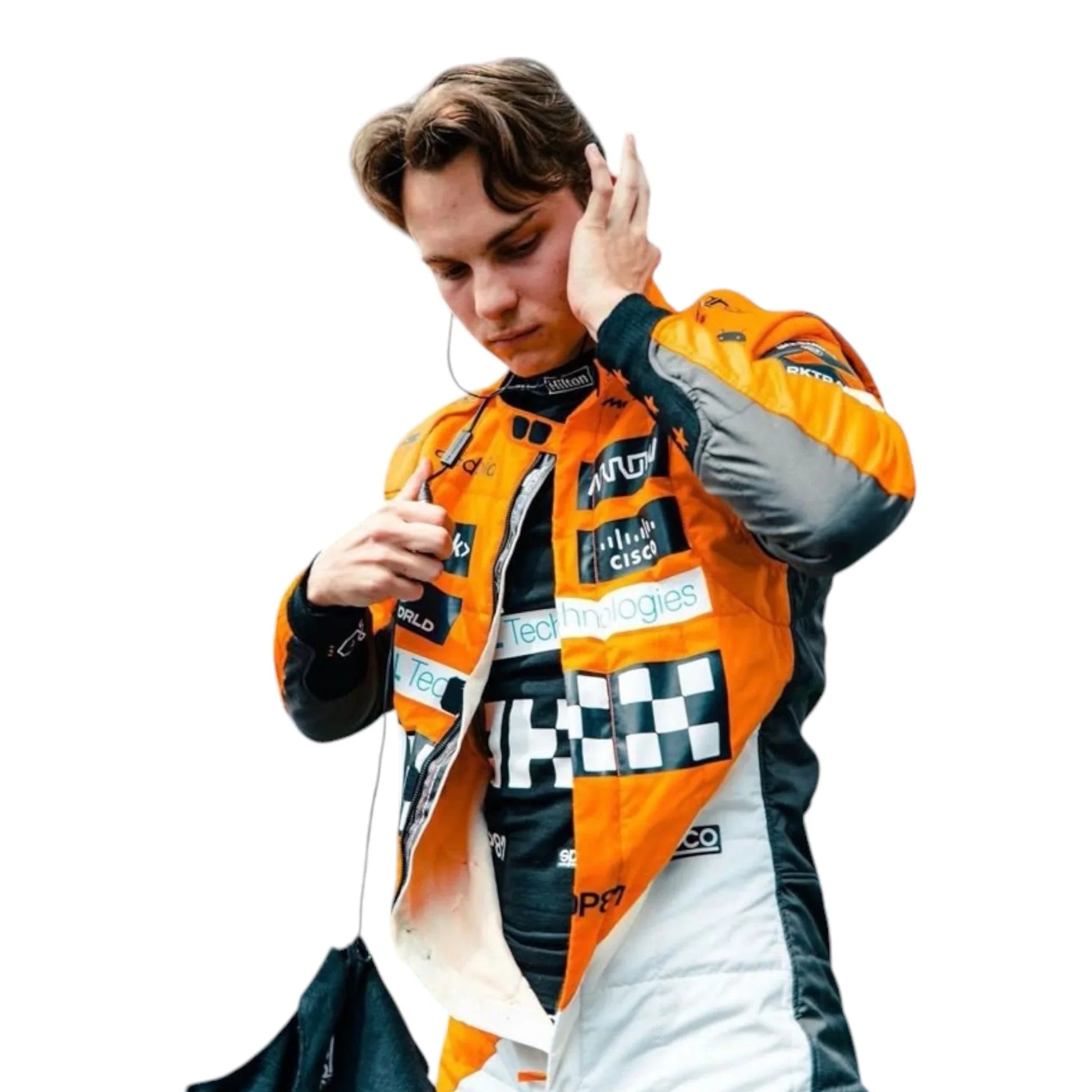 2024 Oscar Piastri McLaren Formula 1 Team Race Suit - Singapore GP - F1 Vintage Racewear
