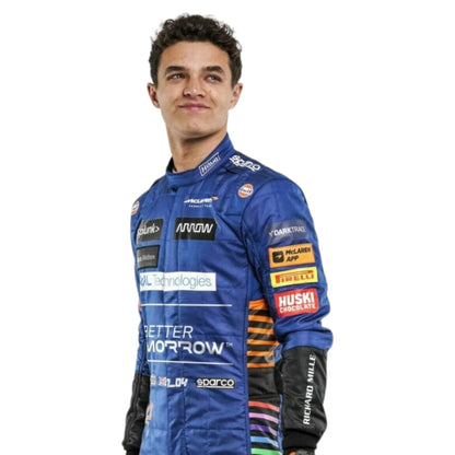 2021 Lando Norris Official McLaren F1 Promo Suit - F1 Vintage Racewear
