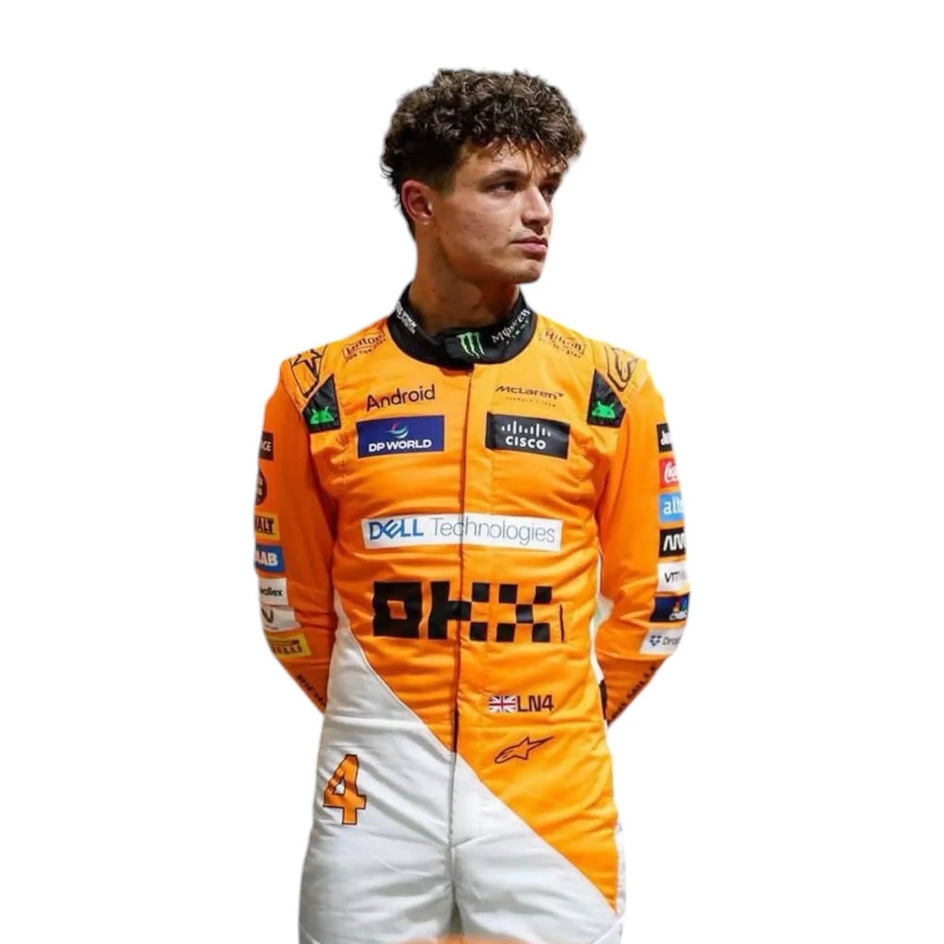 2024 Lando Norris McLaren Formula 1 Team Race Suit - Singapore GP - F1 Vintage Racewear