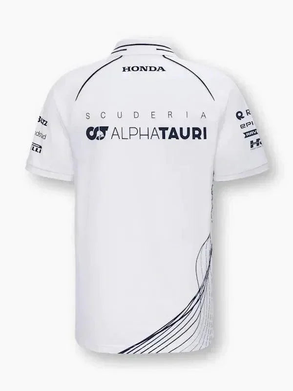 Scuderia AlphaTauri F1 2023 Men's Team Polo Shirt - Navy/White