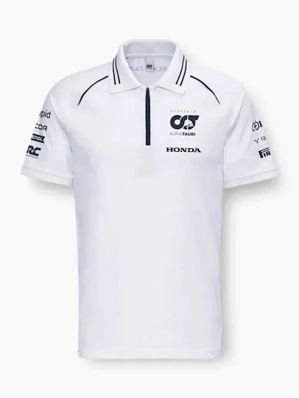 Scuderia AlphaTauri F1 2023 Men's Team Polo Shirt - Navy/White