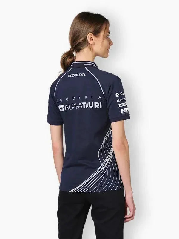 Scuderia AlphaTauri F1 2023 Women's Team Polo Shirt - Navy