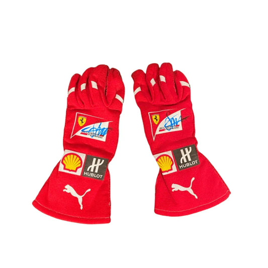 2014 Fernando Alonso Ferrari F1 Race Gloves - F1 Vintage Racewear
