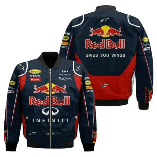 Sebastian Vettel Formula One Racing 2011 Red Bull Vintage Bomber Jacket
