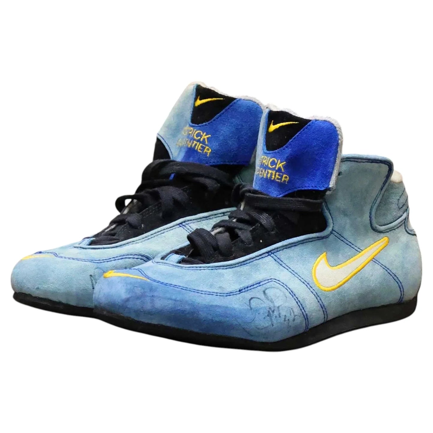 Signed 2003 Patrick Carpentier IndyCar Boots - Team Players Race