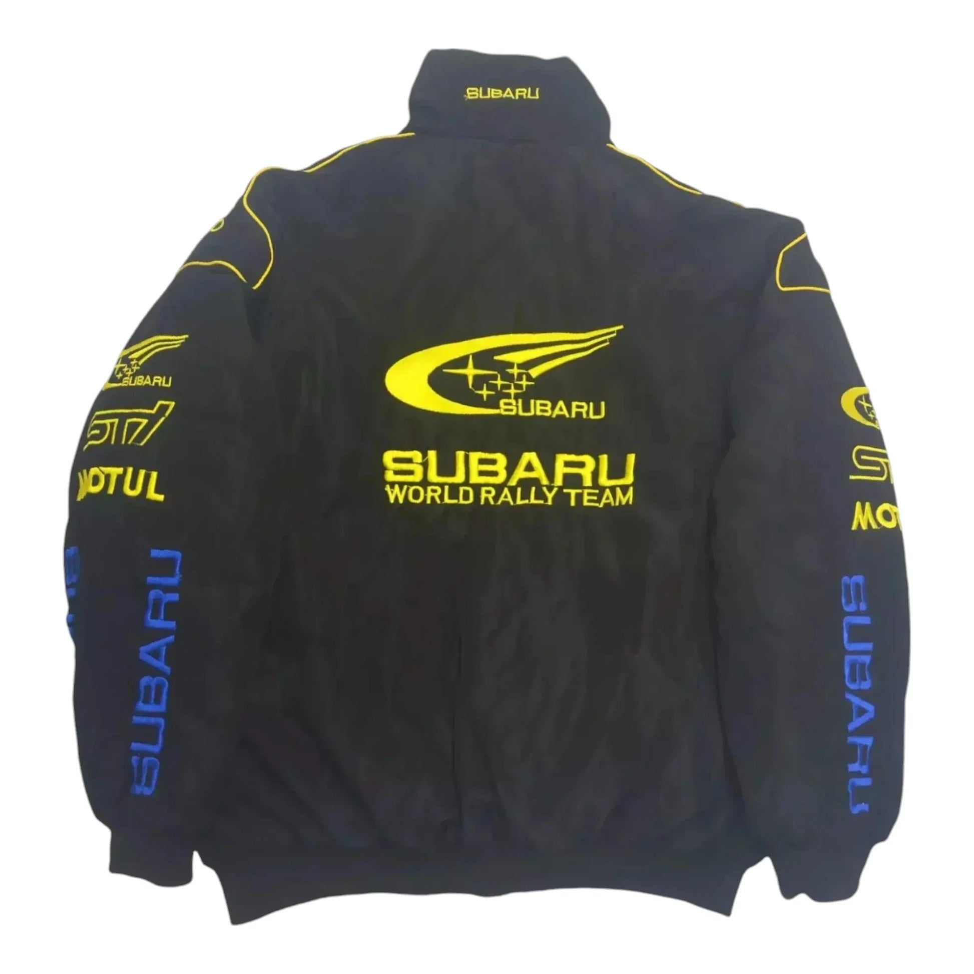 Subaru F1 Racing Y2K Embroidered Bomber Jacket - F1 Vintage Racewear