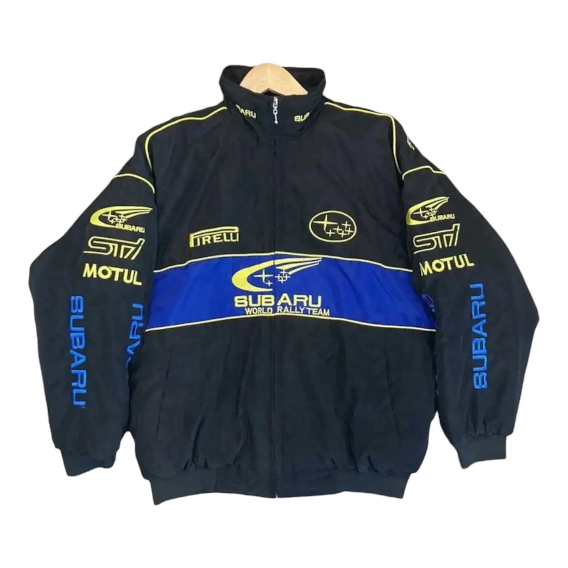 Subaru Racing Vintage Zip Up Unisex Jacket - F1 Vintage Racewear