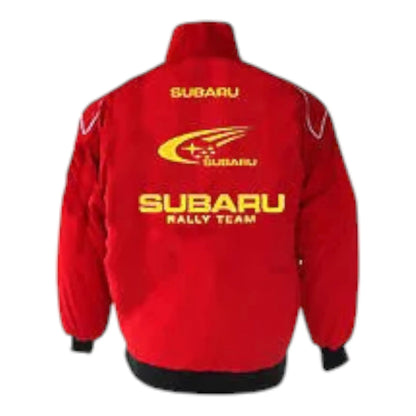 Subaru Racing Jacket Red - F1 Vintage Racewear