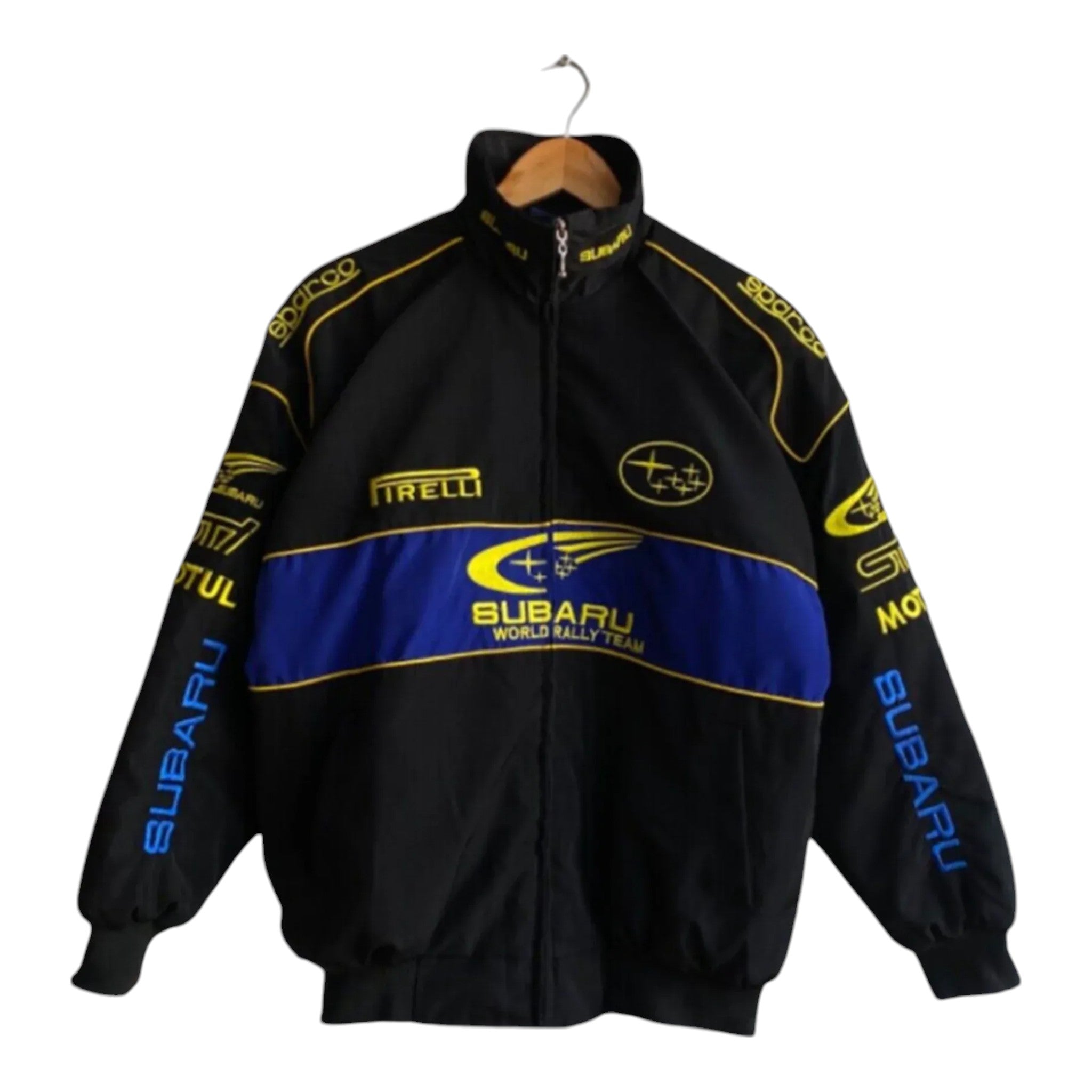 Subaru Rally Vintage Black Jacket - Vintage F1 Racewear