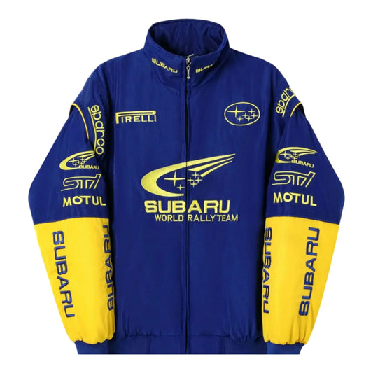 Subaru Rally Vintage Blue Jacket - F1 Vintage Racewear
