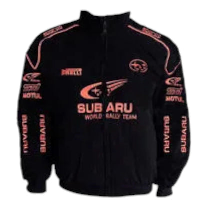 Subaru Jacket Black with Piping