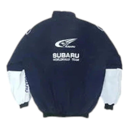 Subaru Jacket Dark Blue, White