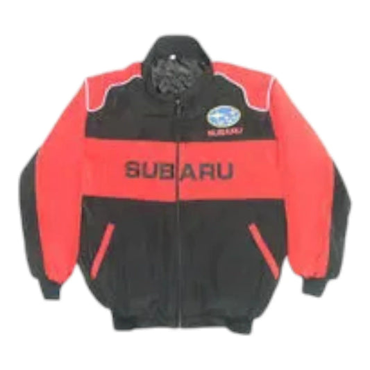 Subaru Racing Jacket Red & Black - F1 Vintage Racewear