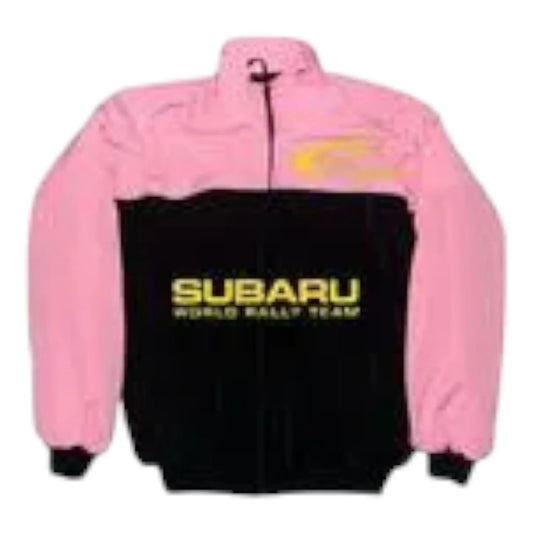 Subaru Racing Jacket Black & Pink - F1 Vintage Racewear
