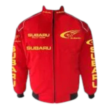 Subaru Racing Jacket Red - F1 Vintage Racewear