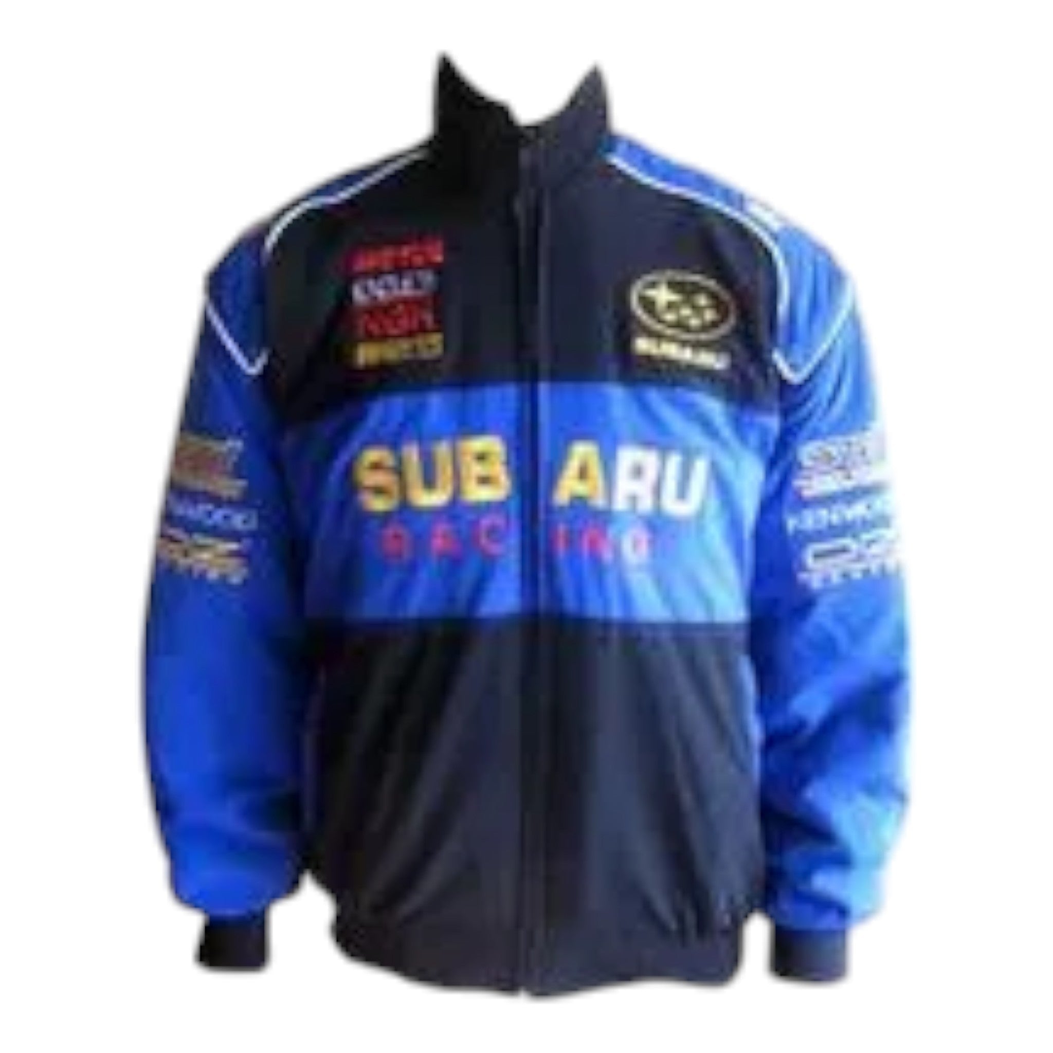 Subaru Racing Jacket Black & Blue - Vintage F1 Racewear
