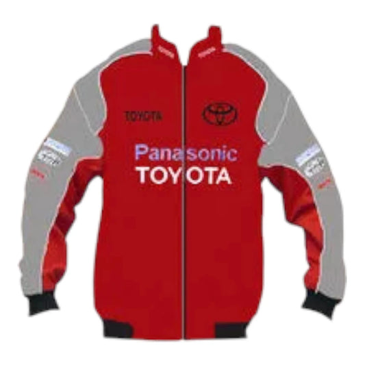 Toyota Panasonic Racing Jacket Red and Gray - F1 Vintage Racewear