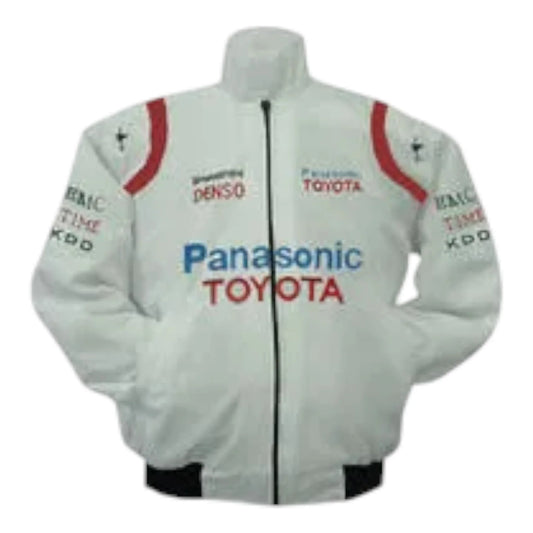 Toyota Panasonic Racing Jacket White - F1 Vintage Racewear