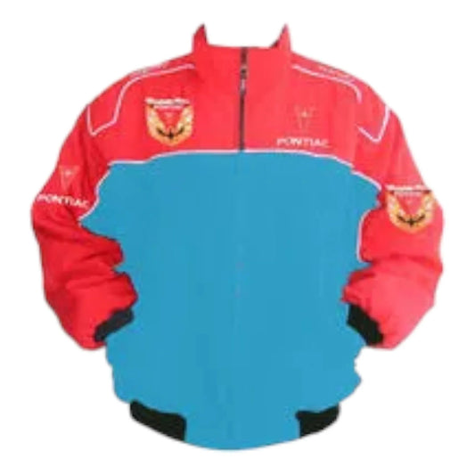 Trans Am Pontiac Racing Jacket Light Blue, Red - F1 Vintage Racewear
