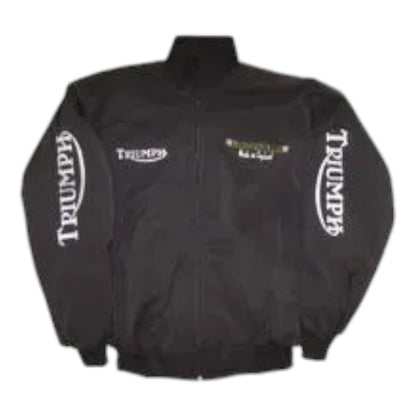 Triumph Bonneville Motorcycle Jacket Black - F1 Vintage Racewear